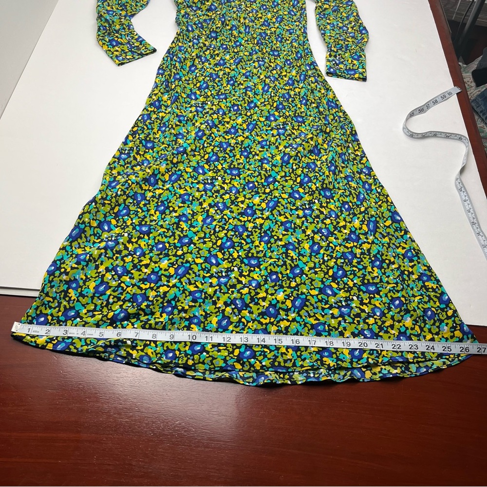 Rails‎ Carmel Midi Dress Abstract Garden Side Cutout Long Sleeve Size Small NEW - Picture 10 of 16